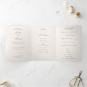 All-in-One Wedding Invitation Suite Drieluik Uitnodiging (Binnen)