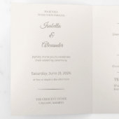 All-in-One Wedding Invitation Suite Drieluik Uitnodiging (Binnenzijde eerst)
