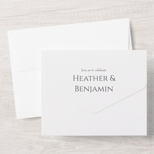 All in one Wedding Invitation Template (Verso)