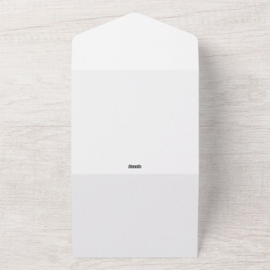 All in One Wedding Invite All In One Uitnodiging (Buitenkant)