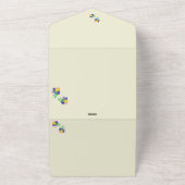 All-in-One Wedding InviteTulips All In One Uitnodiging (Buitenkant)