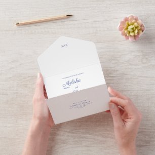 All in One Wedding Nodig uit voor een bruiloft met Uitnodiging