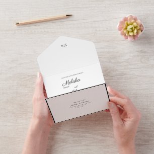 All in One Wedding Nodig uit voor een bruiloft met Uitnodiging