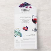 All-in-One Wine Bruids Douche Uitnodigingen (Binnen)