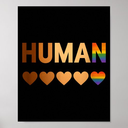 All-inclusive Hearts For Blm Racial Justice & Poster (Voorkant)