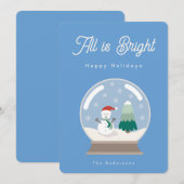 All is bright feestdagenkaart (Voorkant / Achterkant)