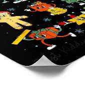 All Is Calm Kindergarten Teacher Christmas Teach M Poster (Hoek)