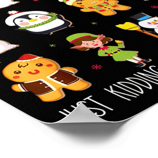 All Is Calm Kindergarten Teacher Christmas Teach M Poster (Hoek)