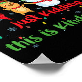 All Is Calm Kindergarten Teacher Christmas Teach M Poster (Hoek)