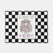 "All Jehovah's Sheep Welcome" Doormat Deurmat (Voorkant)