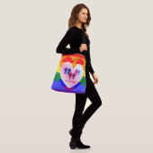 All Love Pride Heart Couples Crossbody Tas (Op model)
