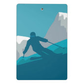 All Mountain Skiing Mini Klembord (Achterkant)