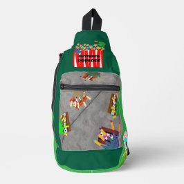 All My Friends are Zombies Print Cut Sew Bag Sling Bag