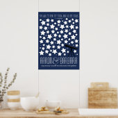 All My Stars Custom Wedding Guestbook Poster 20x28 (Cuisine)