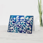 All Occasion Blue Abstract Greeting Card Kaart (Voorkant)