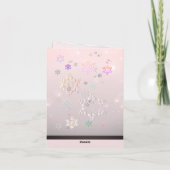 All Occasion Roze Sneeuwvlok Kaart (Achterkant)