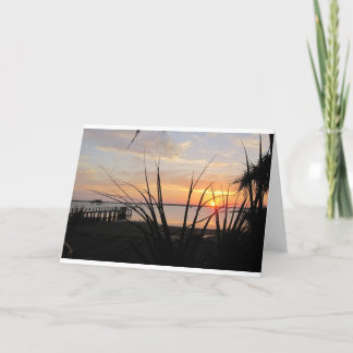 All-occasion wenskaart met foto van zonsondergang kaart