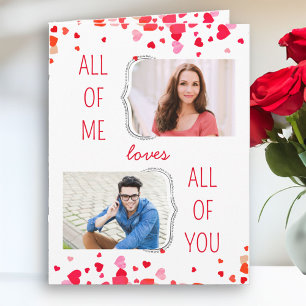 All of Me Loves All of You 2 Foto Valentijnse Kaart