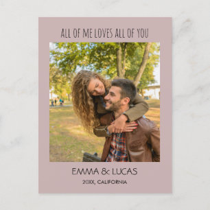 All of Me Loves All of Your Custom Photo Collage Feestdagenkaart