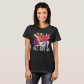 All Out Bi Flag Bisexual Rainbow Pride Bisexuality T-shirt (Voorkant volledig)