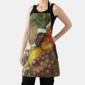 All-over artistic fruit still life print apron schort (Insitu)