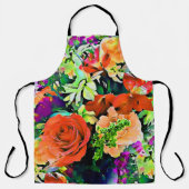 All-over-Floral tropische ventilatorafdrukken Schort (Voorkant)