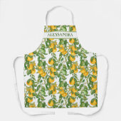 All-over het Patroon van Lemons Gepersonaliseerde Schort (Voorkant)