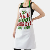 All-Over Print Apron-Classic Holiday Quote Schort (Insitu)