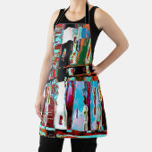 All-Over Print Apron Collapse Reflection Abstract Schort (Insitu)