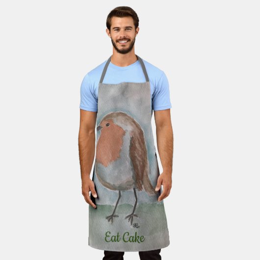 All-over Print Apron, groot Schort (Gedragen)
