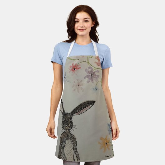 All-over Print Apron, medium Apron Schort (Gedragen)