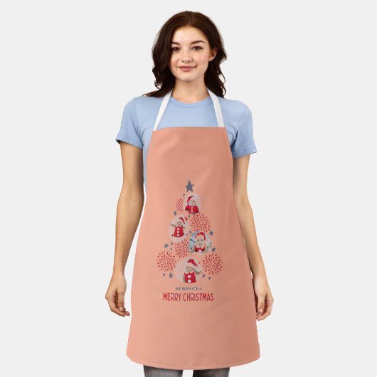 All-over Print Apron, medium Schort (Gedragen)