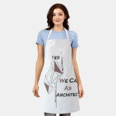 All-over Print Apron, medium Schort (Gedragen)