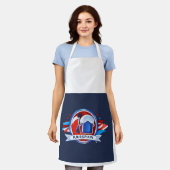 All-over Print Apron, medium Schort (Gedragen)