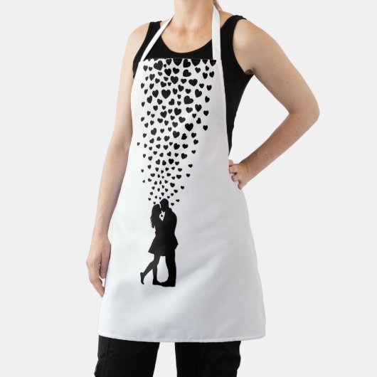 All-Over Print Apron, Medium Schort (Insitu)