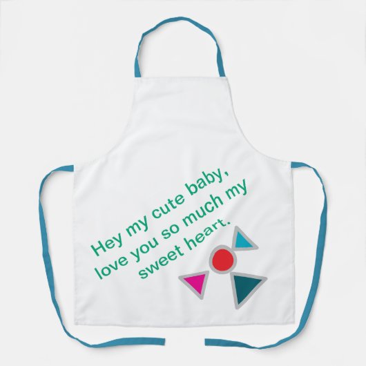 All-over Print Apron, medium Schort (Voorkant)