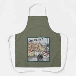 All-over Print Apron, medium Schort
