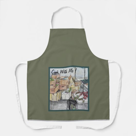 All-over Print Apron, medium Schort (Voorkant)
