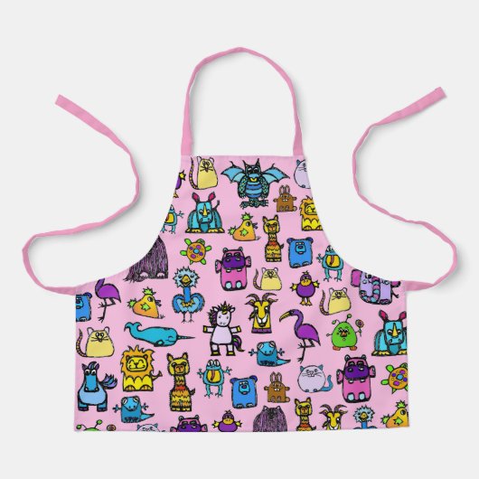 All-Over Print Apron - Pink Schort (Voorkant)