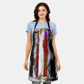 All-Over Print Apron – Reflection Layers Schort (Gedragen)