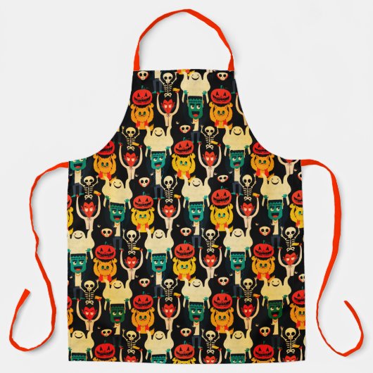 All-over Print Apron Schort (Voorkant)