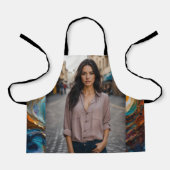 All-over Print Apron Schort (Voorkant)