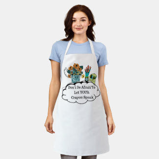 All-Over Print Apron Schort
