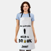 All-over Print Apron Schort (Gedragen)