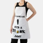 All-over Print Apron Schort (Insitu)