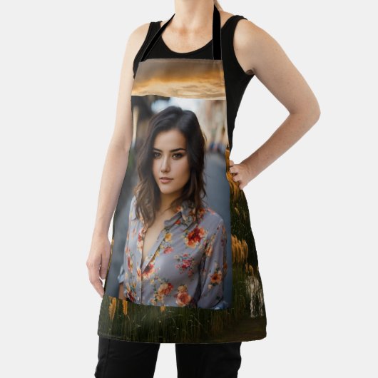 All-over Print Apron Schort (Insitu)