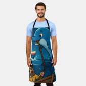 All-over Print Apron Schort (Gedragen)