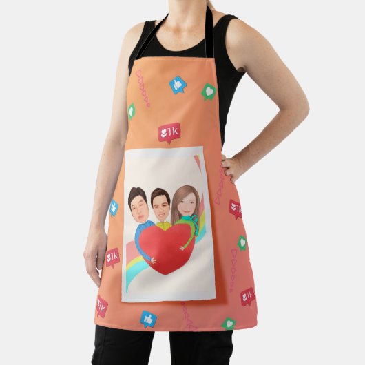 All-over Print Apron Schort (Insitu)