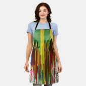 All-over Print Apron Schort (Gedragen)