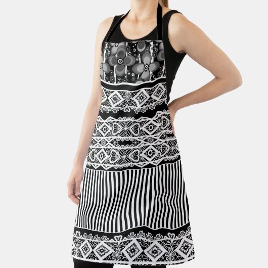 All-over Print Apron Schort (Insitu)